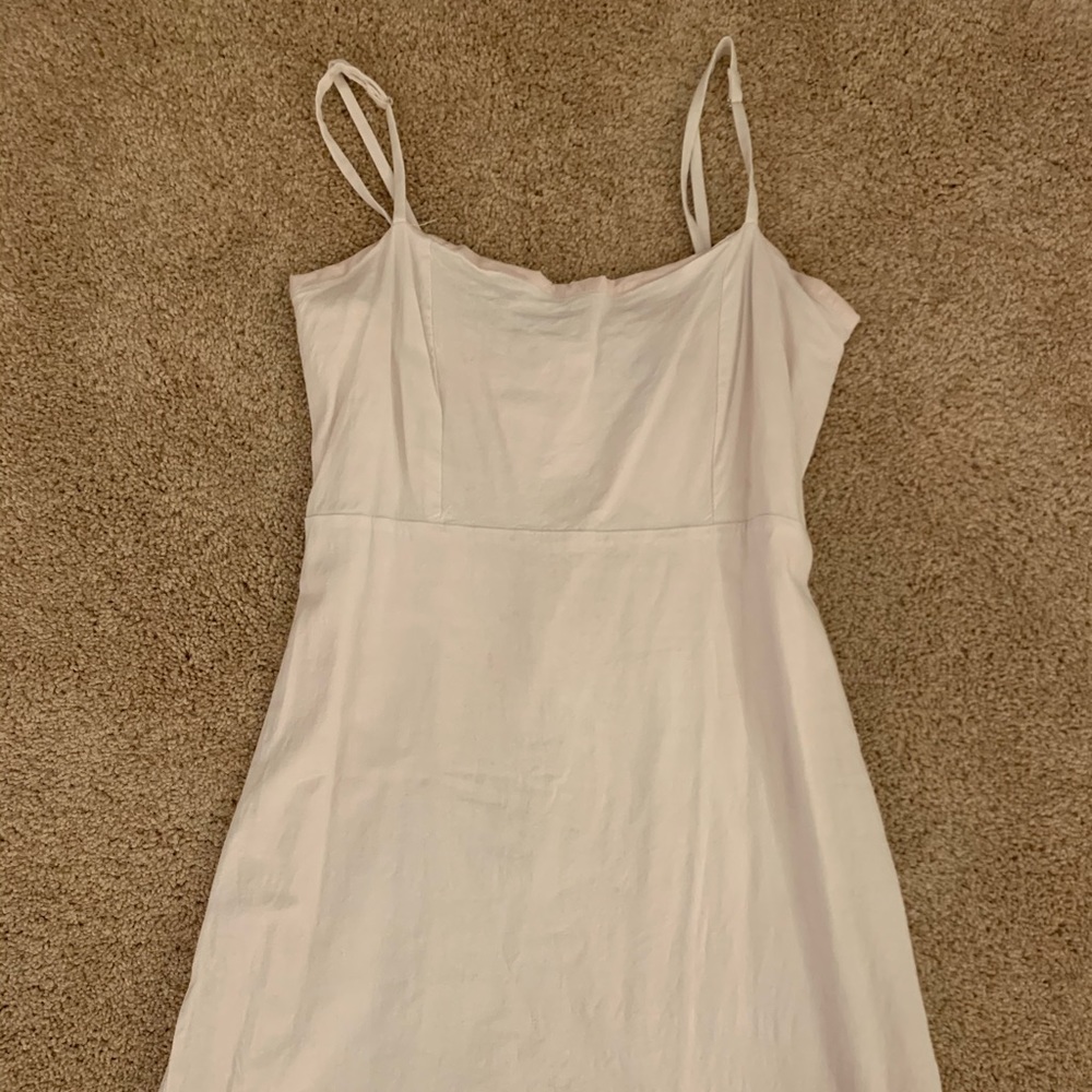 Pale pink fitted dress